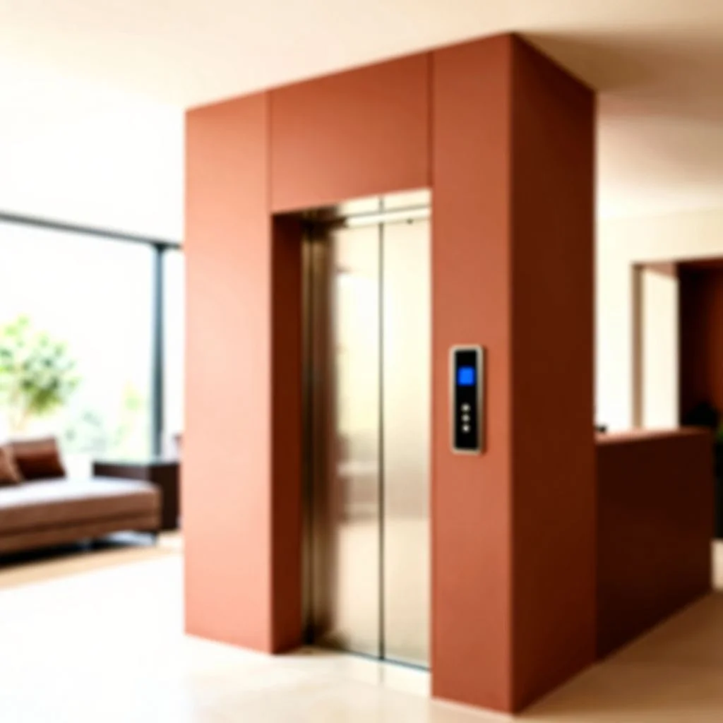 Ascenseur privatif dans une maison contemporaine lumineuse